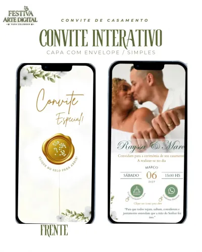 Convites de aniversário e casamento