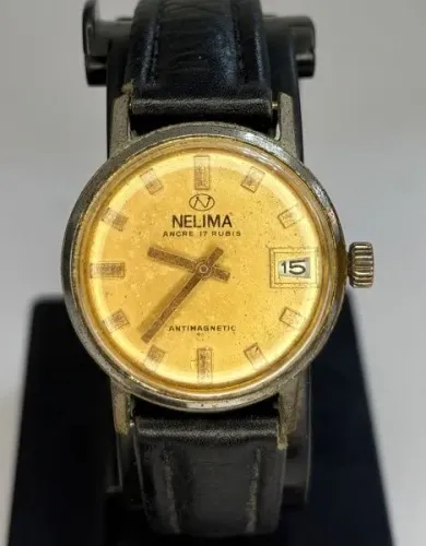 Relógio Vintage Nelima - Funcionando - 17 Rubis - A Corda 