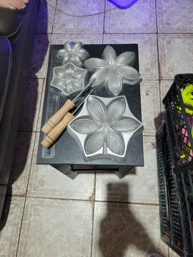 Kit 2 Frisador em alumínio flor