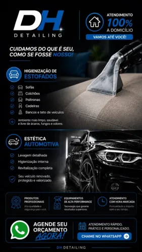 Higienização de Estofados / Estetica Autommotiva