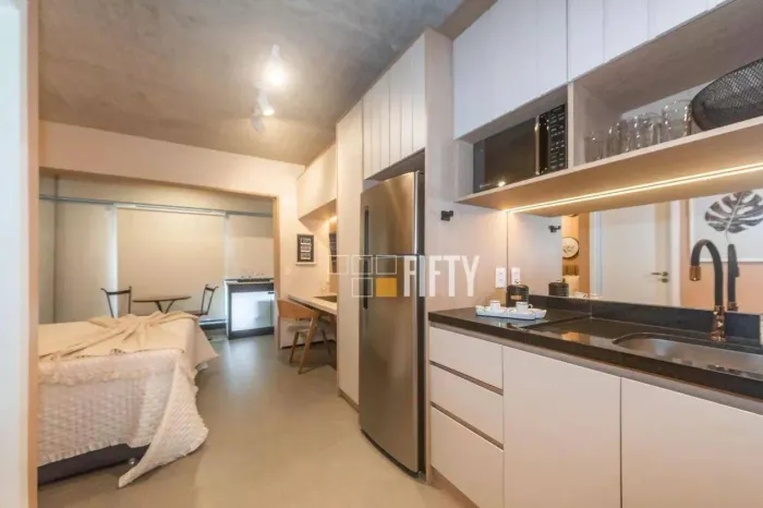 Apartamento com 1 dormitório à venda, 25 m² - Santo Amaro - São Paulo/SP
