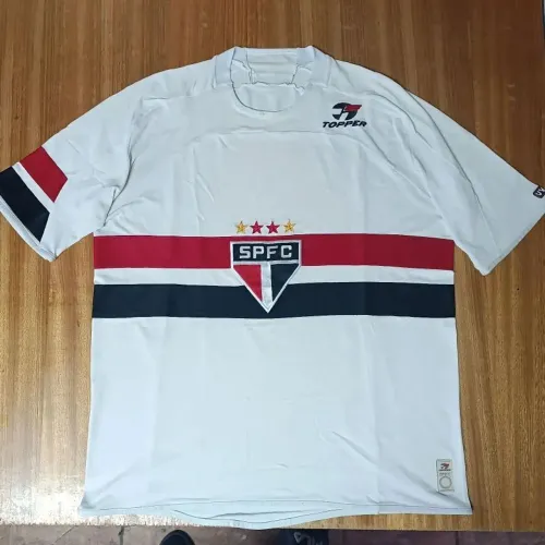 camisa original 2005 são paulo fc topper branca tamanho m spfc 2006
