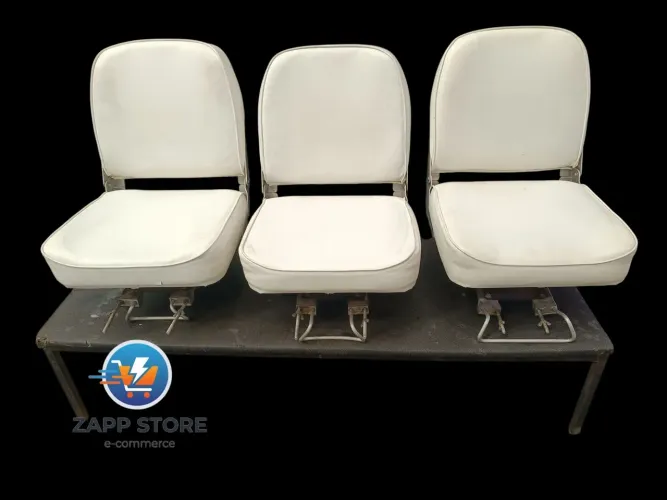 Conjunto de Bancos para Barco / Lancha (3 Unidades) - Dobráveis e Giratórios