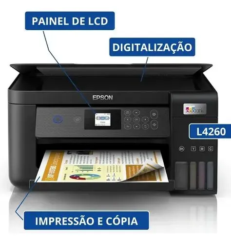 Impressora Epson L4260 frente e verso automático semi nova