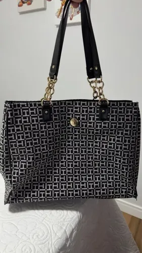Bolsa Tommy Hilfiger Tote Estampa: Monograma TH clássico em Jacquard Original