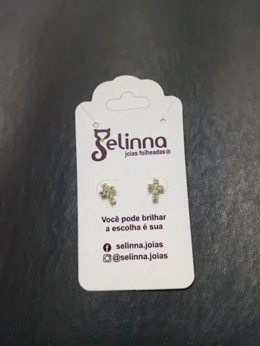 Brincos pequenos banhados, hipoalergênico 