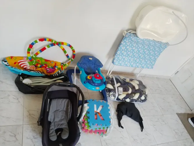 Ninho trançado Bebê conforto, Andajar, Banheira, cercadinho.
