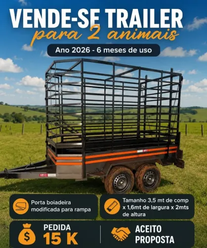 Trailer para 2 cavalos!