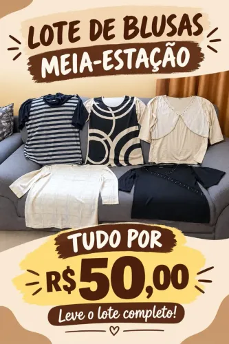 Blusa meia estação