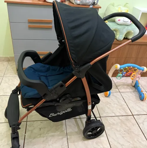 Carrinho De Bebê Ecco Preto Burigotto