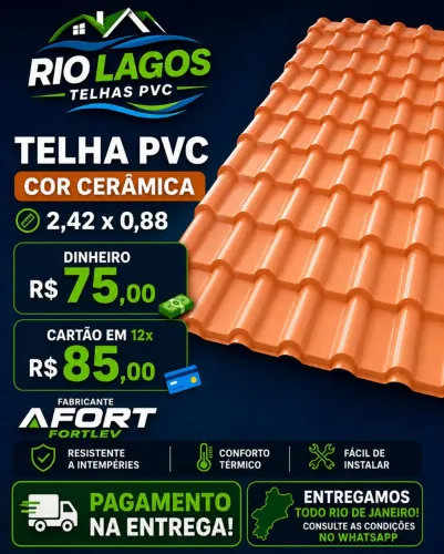 Telha de PVC abaixou o preço AFORT FORTLEV PAGUEM NA ENTREGA 