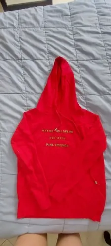 Moletom vermelho tam P/M