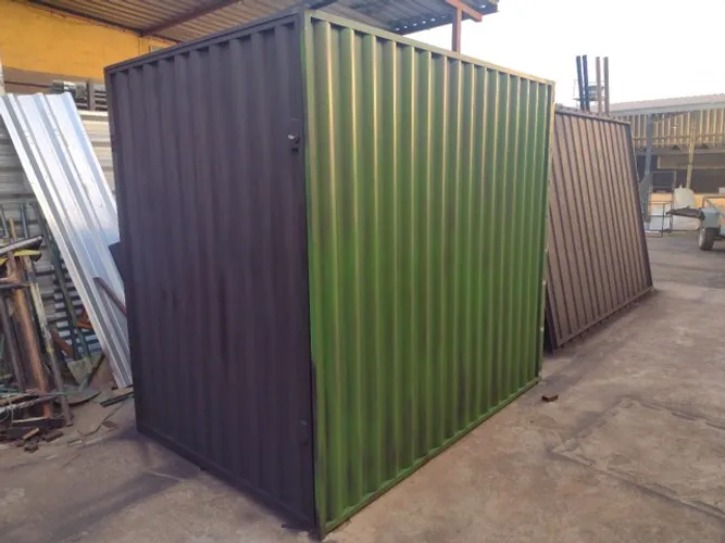 Container em aço carbono 2 por 1 e meio resistente tetra chave zap3199592.1222