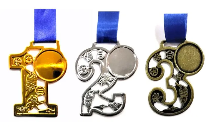 Medalha 75mm Numeral pacote c/ 5 Unidades