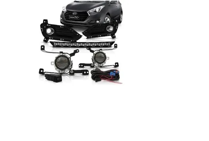 Kit Farol Milha Neblina Hyundai Hb20 2016 2017 2018 Completo