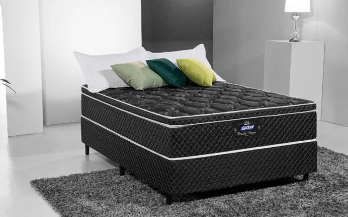  Colchão de Molas Queen 1,58 + Box Qualidade Gazin !! Entrega Grátis !