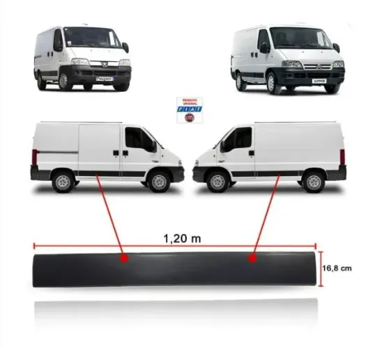 friso da porta de correr lado direito / esquerdo - ducato peugeot boxer citroen jumper 200