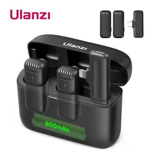 Microfone Sem fio Lapela Ulanzi J12 iPhone Lightning