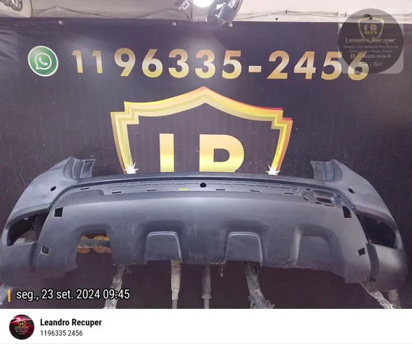 Parachoque Traseiro Renault Duster 2016 2017 2018 2019 2020 Novo Original 
