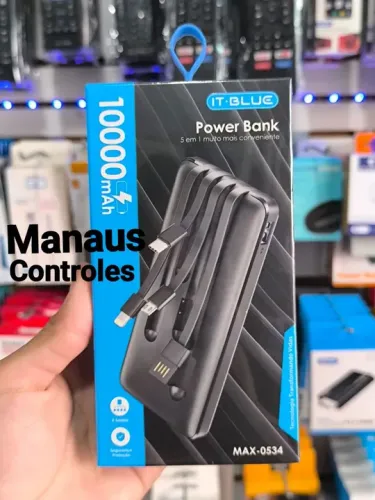 Power Bank / carregador portátil 5 em 1 