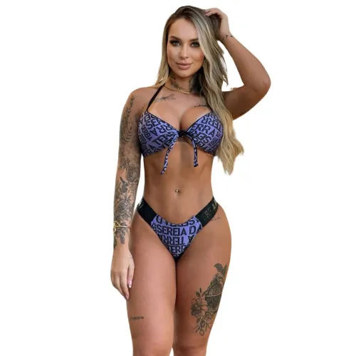 Conjunto Feminino Biquíni Bojo Fio Duplo Sereia da Terra