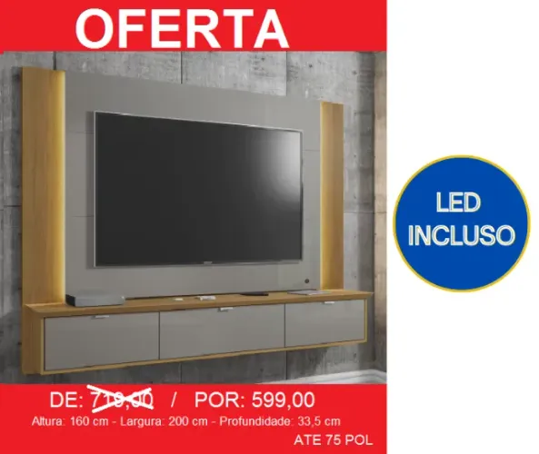 Painel para sala - a pronta entrega