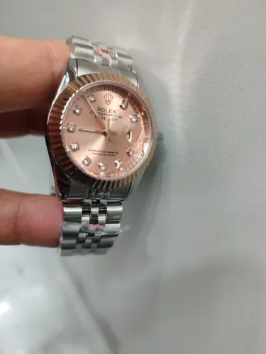Relógio feminino pulseira de aço