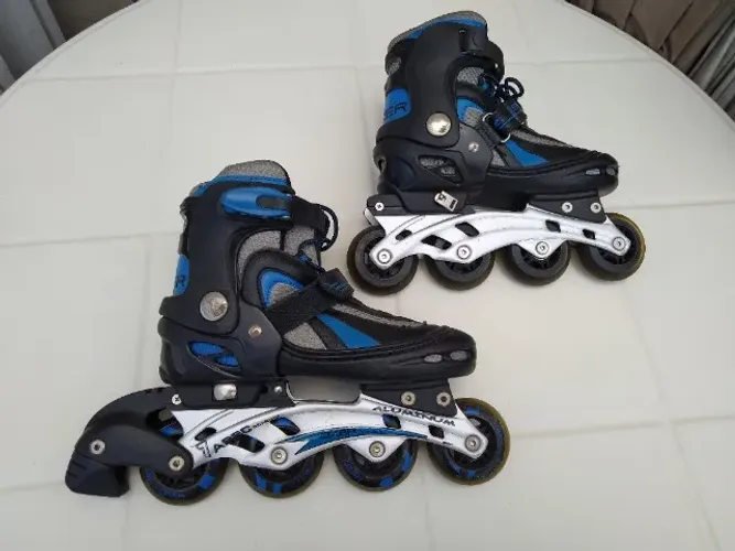 Patins In Line Oxer Aluminum Regulável 32/35 Bra (Usado)
