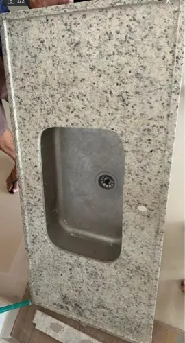 Bancadas de granito com cuba