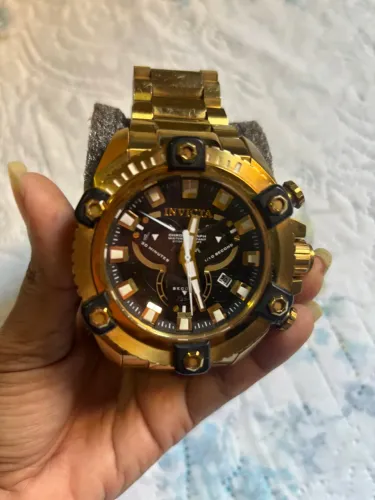 Relógio Invicta Dourado Cronógrafo