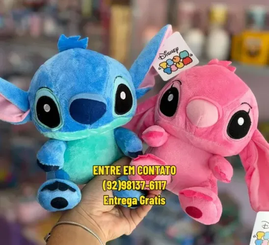 Urso de Pelucia Stitch da Disney - 28cm e 55cm - Entregamos das 9 até as 22hrs