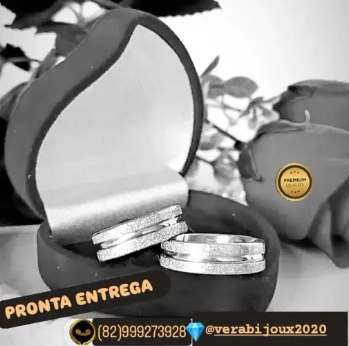 PAR DE ALIANÇAS NAMORO NOIVADO E COMPROMISSO 