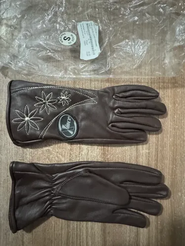 Luva de couro feminina Preto marca XINCE 