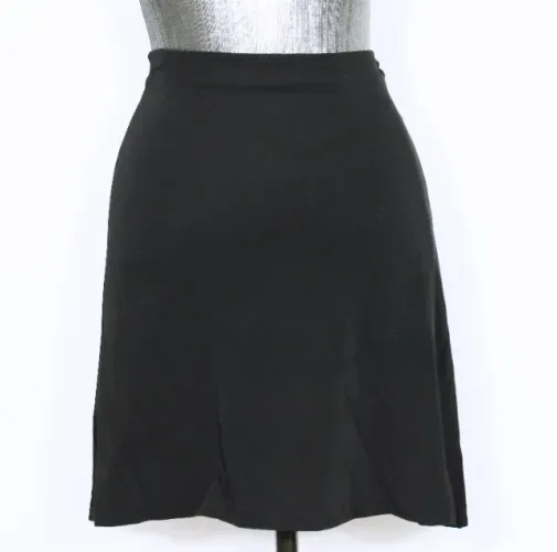Saia social alfaiataria feminina malha evasê Zara preta - Veste M - Ref. 3355