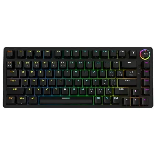 Teclado Mecânico Gamer PCYes Rasec, Switch Blue, RGB, USB, Preto, ABNT2 - TWGBLRGB