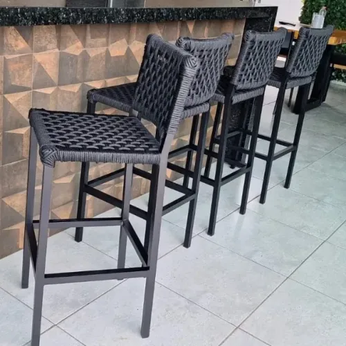 BANQUETA CLASSICK DE CORDA NÁUTICA - TRAMA TELINHA (UNIDADE)