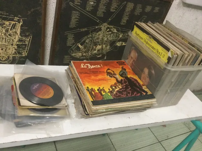 120 lps discos de música antigo