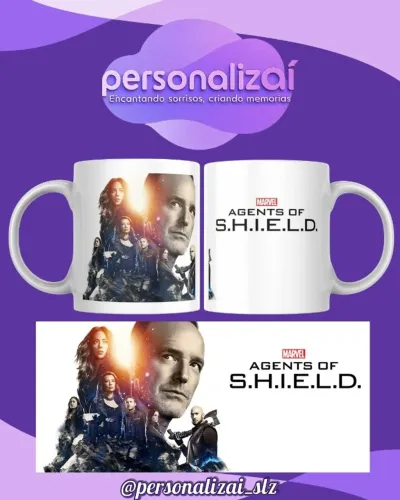 Caneca Agents Of Shield Personalizada