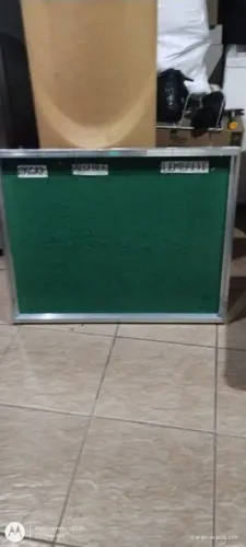 Quadro verde em veludo para escritório