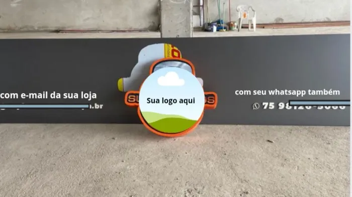 Fachada de loja em ACM