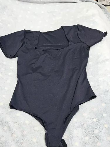 body feminino decote quadrado manga curta tecido suplex moda verao