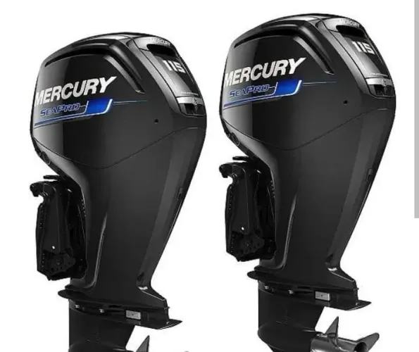 PARELHA  MERCURY 115 HP CT SEA PRO 4T - MOTOR DE POPA NOVO 