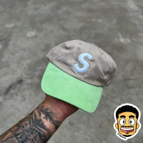 BONÉ SUPREME - VERDE 6 PANEL