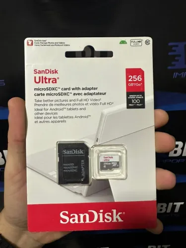 Cartão de Memória 256GB Original | SANDISK | Novo Lacrado