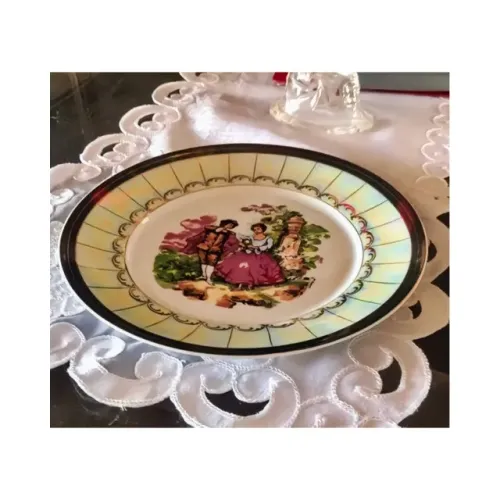 Prato de Jantar Clássico Porcelana Germer - Rara Porcelana Vintage 
