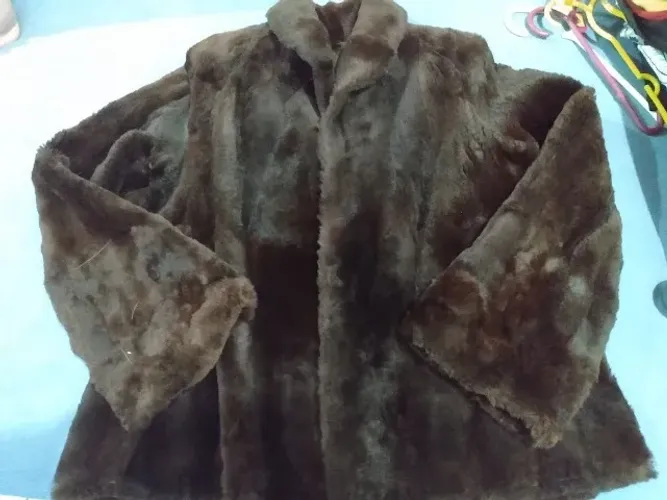 casaco de vison original peça com 90 anos