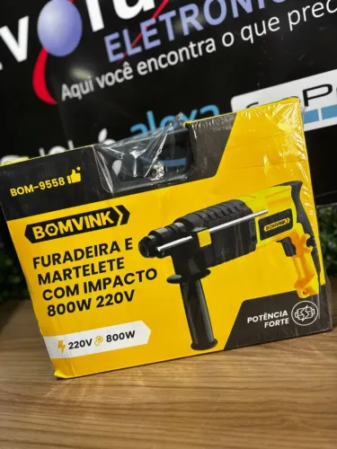 Furadeira e Martelete com Impacto 800W 220V BOMVINK BOM-9558
