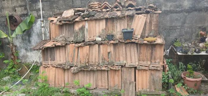 Telhas de barro colonial