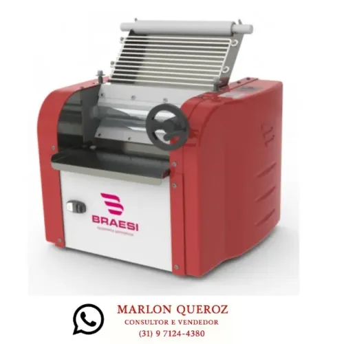Cilindro de Massas Braesi 30 CM Bivolt
