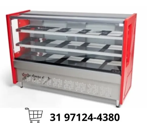 Balcão de Açougue Avícola 1,75M Vermelho 127-220v